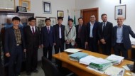 Una delegazione sudcoreana fa visita al Comune di Aprilia