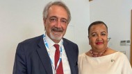 Il Lazio nel mondo, il Presidente Rocca incontra la Ministra dell’Agricoltura della Repubblica di Liberia, Jeanine M. Cooper.