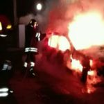 Auto in fiamme nella notte di Fossignano