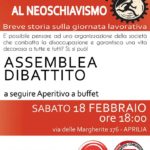 “Dallo schiavismo al neoschiavismo”:assemblea sabato 18 febbraio