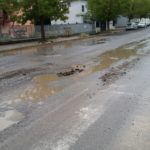 Basta un po’ di pioggia e le strade di Aprilia…