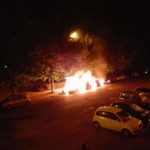 Via Francia: 3 auto a fuoco nella notte