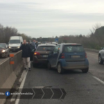 Pontina: cinque auto coinvolte in un incidente, rischio code in direzione Roma