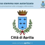 Aprilia, Referendum: vietato uso stemma comunale.
