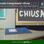 Aprilia: chiusa la scuola di Campoleone per un’interruzione elettrica.