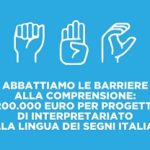 Regione Lazio: avviso da 200mila euro per interventi di interpretariato LIS.