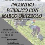 Osservatorio per la Legalità: oggi incontro con Marco Omizzolo.