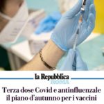 Lazio pronto la terza dose di vaccino anti covid per metà ottobre.