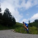 ASD Tre Colli Cycling Team: Matteo Ferrera scala il Monte Zoncolan.