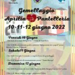 L’11 giugno il gemellaggio tra Aprilia e Pantelleria.