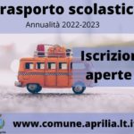 Servizio di Trasporto Scolastico a.s. 2022-23: Iscrizioni aperte.