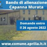 Aprilia: pubblicato bando di alienazione Capanna Murata.