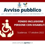Fondo inclusione persone con disabilità.