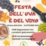 Aprilia, domani in Piazza della Erbe la festa dell’uva e del vino.