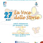 “La voce delle storie”, Letture #abassavoce per bambini 0-6 anni.