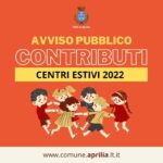 Aprilia: avviso contributi centri estivi 2022.