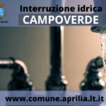 Aprilia, Campoverde: giovedì 6 aprile interruzione idrica.