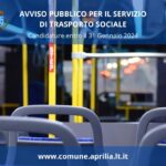 Servizio trasporto sociale ad Aprilia, pubblicato il bando.