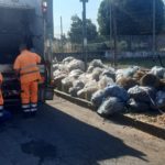 Aprilia: Bonifica sfalci via Orazio Campoverde.